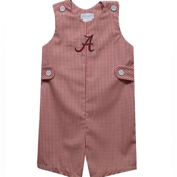 Alabama Crimson Tide Embroidered
Red Gingham Boys Jon Jons - Picture 1 of 1